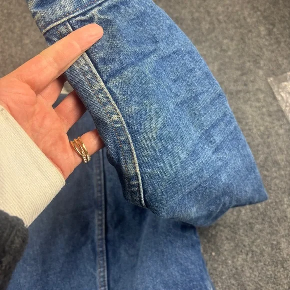 WRANGLER Men’s Denim Sherpa Jean Jacket size: Medium - Picture 4 of 11